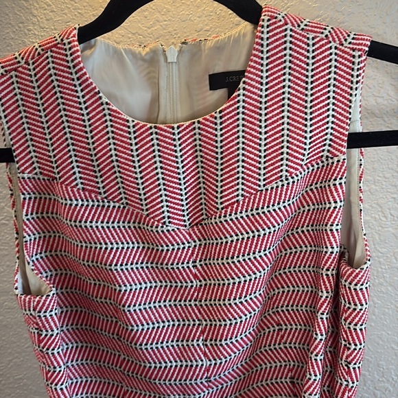 J. Crew Tweed Belted Dress/ Red, Black, Beige/ Size 0 - Picture 4 of 9